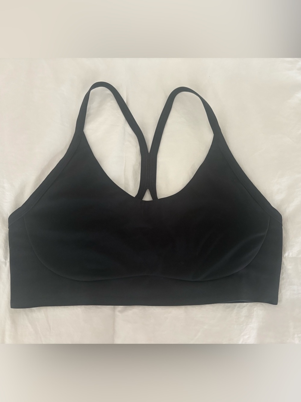 Black Wireless V-Neck Bralette with Racerback NWOT